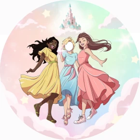 Assiette en carton sur le thème des Princesses x24