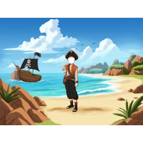 Puzzle Cœur Pirates en carton - 75 pièces - Format 19 x 19 cm